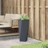 vidaXL Planter Anthracite 30 x 30 x 75 cm Steel