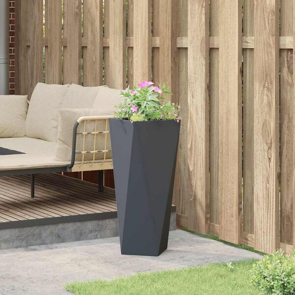 vidaXL Planter Anthracite 30 x 30 x 75 cm Steel