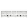 vidaXL Wall-Mounted Coat Rack White 100 x 16 x 26 cm Engineered wood