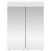 vidaXL Bathroom Mirror Cabinet with Door TULUM White 60 x 16.5 x 78 cm
