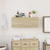 vidaXL Bathroom Wall Cabinet Sonoma Oak 100x25x40 cm Engineered Wood