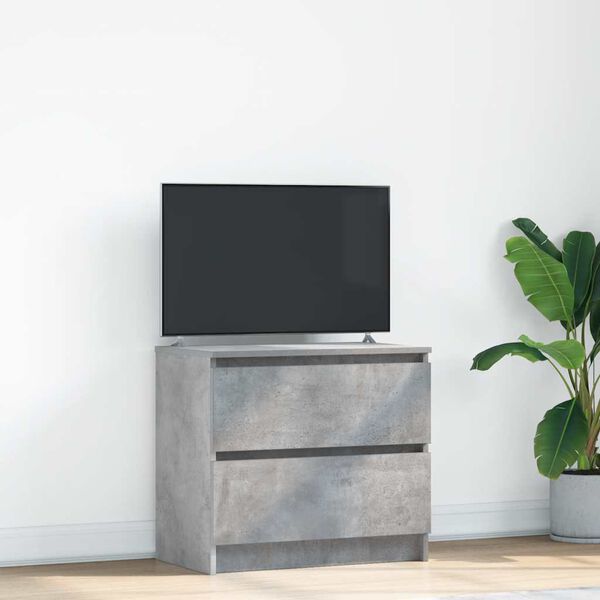 vidaXL TV Cabinet Concrete Grey 60x35x54 cm Engineered Wood