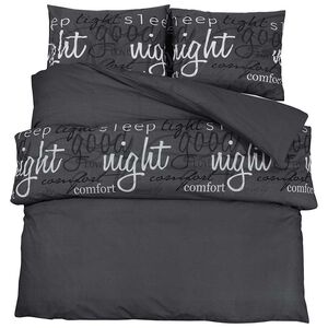 vidaXL Duvet Cover Set Black and White 200x200 cm Cotton
