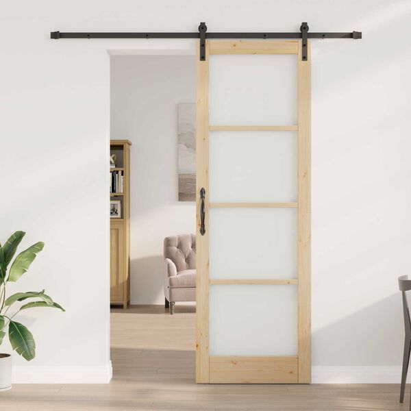 vidaXL Sliding Door ORKDAL Natural 78 x 232 cm