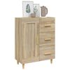 vidaXL Sideboard Sonoma Oak 69.5x34x90 cm Engineered Wood