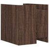 vidaXL Bedside Cabinet Brown Oak 45x50x50 cm Engineered Wood