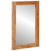 vidaXL Bathroom Mirror Wall-mounted with Mirror Brown 70 x 50 x 2.5 cm