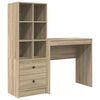 vidaXL Desk Sonoma Oak 125.5 x 40 x 127 cm 2 pcs