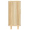 vidaXL Sideboard Brown 60x30x70 cm Solid Wood Pine and Natural Rattan