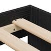 vidaXL Storage Bed Frame Black oak 100 x 200 cm Engineered wood