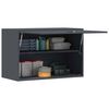 vidaXL Wall Cabinet for Garage with Gas-lift Door Anthracite