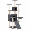 vidaXL Cat Tree with Sisal Scratching Posts Dark Grey 154 cm