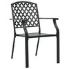 vidaXL 5 Piece Outdoor Dining Set Steel Black