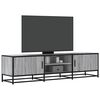 vidaXL TV Cabinet Grey Sonoma 160x35x41 cm Engineered Wood and Metal