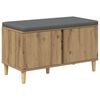 vidaXL Hall Bench Artisan Oak 80 x 38 x 46 cm