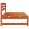 vidaXL Garden Middle Sofa Solid Pine Wood Wax Brown 120 x 84 x 70 cm