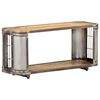 vidaXL TV Cabinet | Natural finish | Solid mango wood, steel, iron | Medium