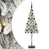 vidaXL Christmas Tree with 150 LEDs White 150 cm PE and Steel