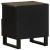 vidaXL Bedside Cabinet Black 40x33x46 cm Solid Wood Mango