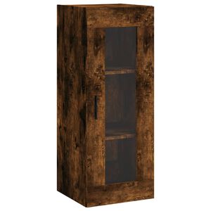 vidaXL Wall Mounted Cabinet Smoked Oak 34,5x34x90 cm