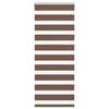 vidaXL Zebra Blind Brown 60x150 cm Fabric Width 55.9 cm Polyester