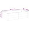 vidaXL Garden Raised Bed 200x100x54 cm WPC Grey