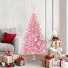 vidaXL Artificial Pre-lit Christmas Tree with 150 LEDs Pink 150 cm PVC
