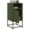 vidaXL Bedside Cabinet Olive Green 36x39x78 cm Steel