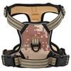 vidaXL Dog Harness with Reflective Stripes Adjustable Camouflage Brown L