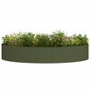 vidaXL Planter Ring Olive Green 120 x 120 x 20 cm Cold-rolled Steel