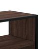 vidaXL TV Cabinet Brown Oak 80x31x39.5 cm Engineered Wood and Metal