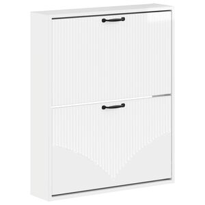 vidaXL Wall-Mounted Shoe Cabinet HOORN 71 x 17 x 86 cm Engineered Wood