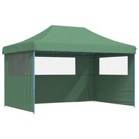 vidaXL Foldable Party Tent Pop-Up with 3 Sidewalls Green