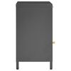vidaXL Nightstand Anthracite 40x30x54.5 cm Steel and Glass
