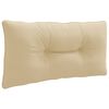 vidaXL Back Cushion PUTTEN 100% Polyester Beige 70 x 40 x 10 cm