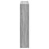 vidaXL Book Cabinet Grey Sonoma 137.5x29x137.5 cm Engineered Wood