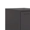 vidaXL Bedside Cabinets 2 pcs Black 36x39x60.5 cm Steel