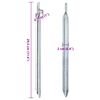 vidaXL Tent Pegs 24 pcs V-shaped 29.5 cm &Oslash;20 mm Galvanised Steel