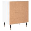 vidaXL Bedside Cabinets 2 pcs High Gloss White 40x30x50 cm Engineered Wood