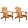 vidaXL Garden Adirondack Chairs 2 pcs Solid Wood Acacia