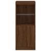 vidaXL Sideboard with LED Lights Brown Oak 41x37x100 cm