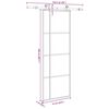 vidaXL Sliding Door with Hardware Set 76x205 cm ESG Glass&Aluminium