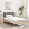 vidaXL Bed Frame with Upholstered Headboard Light Grey 100 x 200 cm