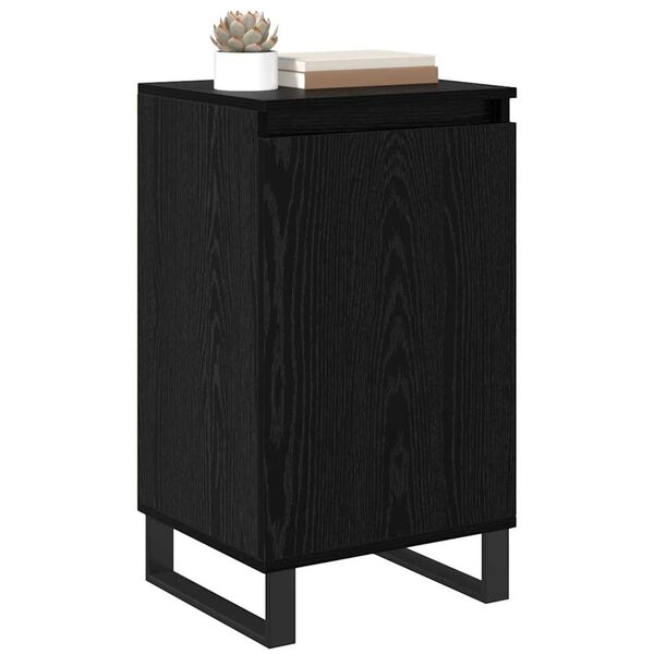 vidaXL Sideboard Black Oak 40 x 35 x 70 cm Engineered Wood