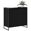 vidaXL Side Cabinet Black Oak 79 x 36 x 75 cm Engineered Wood