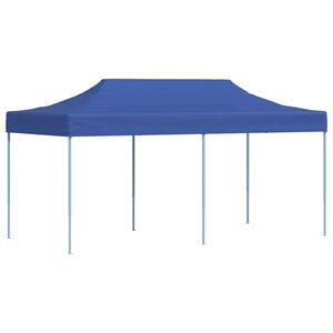 vidaXL Party Tent Folding Blue 291 x 580 x 315 cm Oxford Fabric