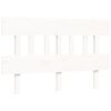 vidaXL Bed Frame without Mattress White 140x190 cm Solid Wood