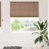 vidaXL Window Blind Geometric Brown 140 x 220 cm Bamboo