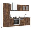 vidaXL 8 Piece Kitchen Cabinet Set Porto Smoked Oak Engineered Wood