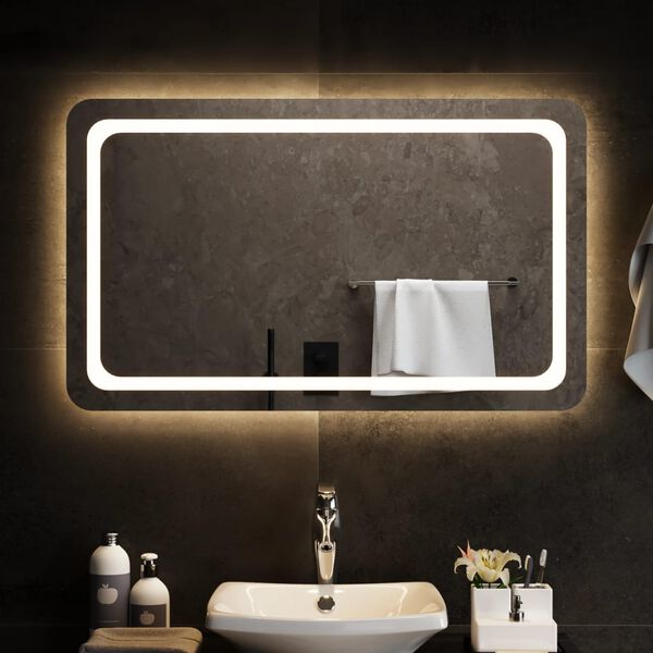 vidaXL LED Bathroom Mirror 100x60 cm